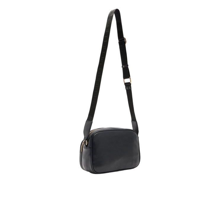 Borsa Donna a tracolla media con tasca davanti Nero retro