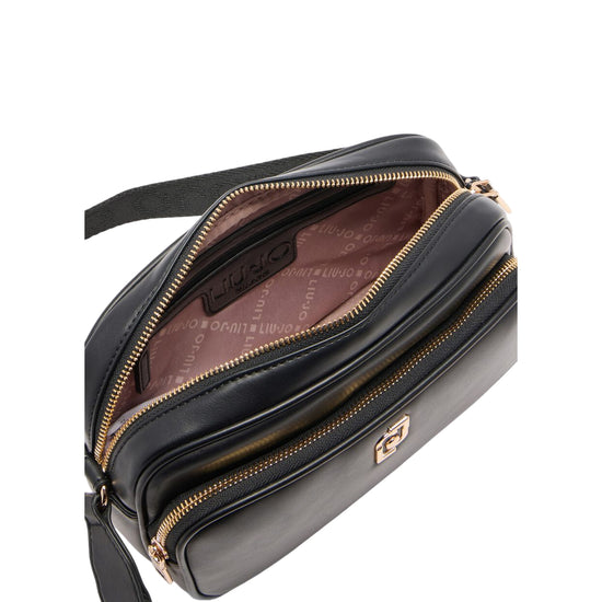 Borsa Donna a tracolla media con tasca davanti Nero interno