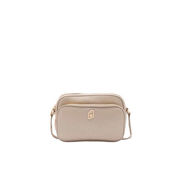 Borsa Donna a tracolla media con tasca davanti Beige