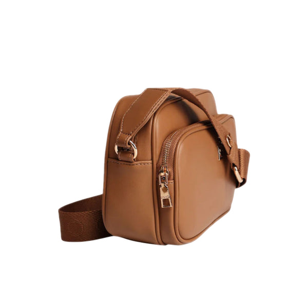 Borsa Donna a tracolla media con tasca davanti Marrone