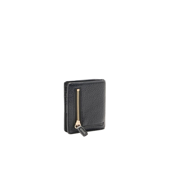 Mini Portafoglio Donna con logo Nero retro