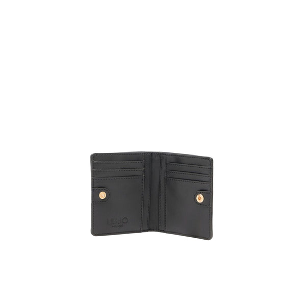 Mini Portafoglio Donna con logo Nero interno