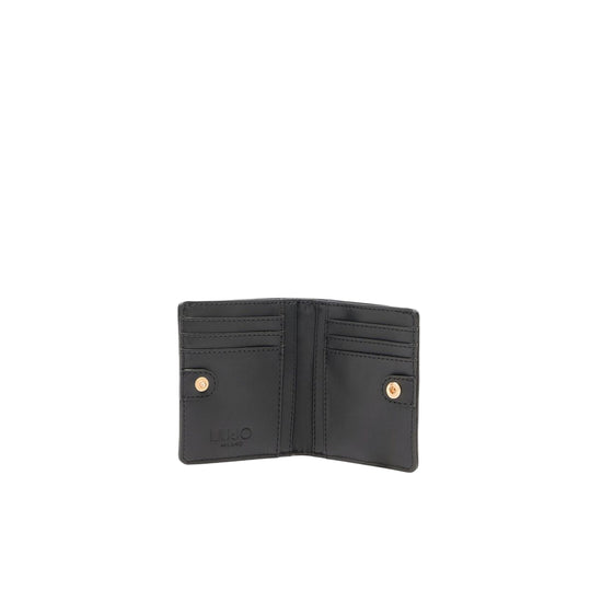 Mini Portafoglio Donna con logo Nero interno