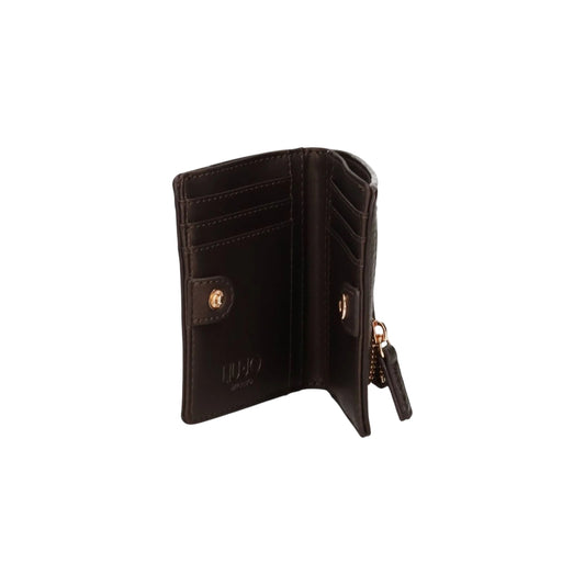 Mini Portafoglio Donna con logo Marrone interno