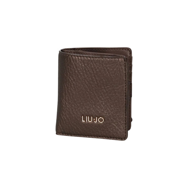 Mini Portafoglio Donna con logo Marrone