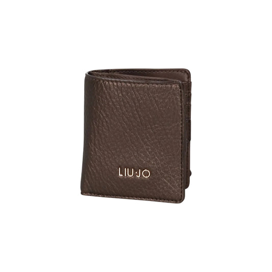 Mini Portafoglio Donna con logo Marrone