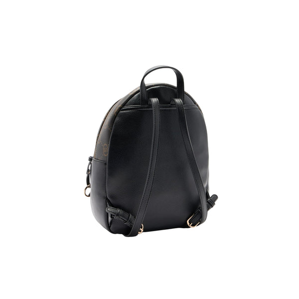 Zaino medio Donna nero con logo all over retro