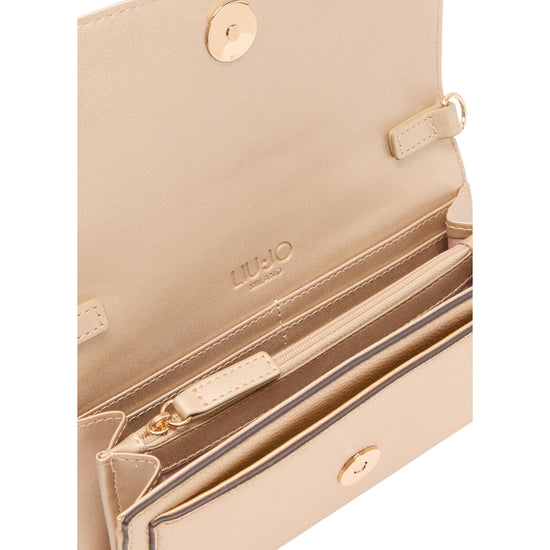 Portafoglio Donna con catena dorata color Oro interno