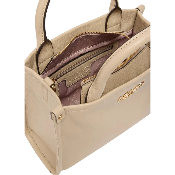 Borsa Donna piccola a mano con charm Beige interno