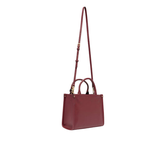 Borsa Donna piccola a mano con charm Rosso retro con tracolla