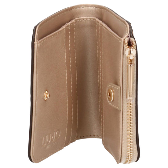 Portafoglio Donna in ecopelle color oro interno