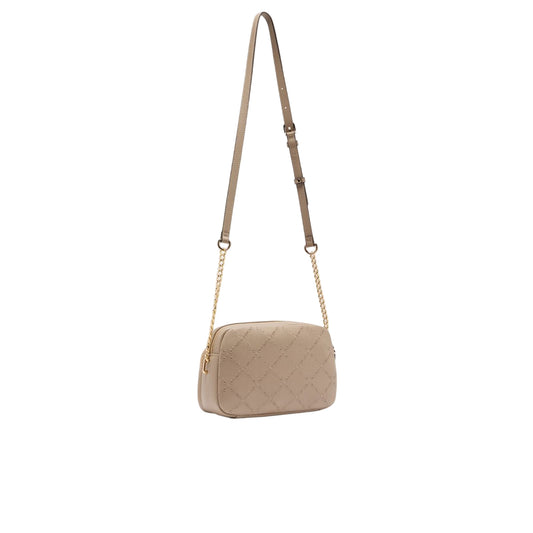 Borsa a tracolla media Donna con motivo rombi Beige retro