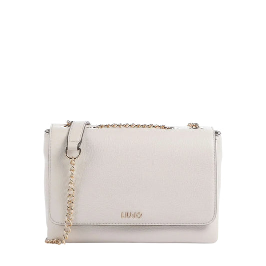 Mini Borsa a tracolla Donna con catena Bianco