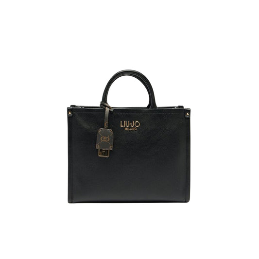 Borsa Donna media a mano con charm Nero