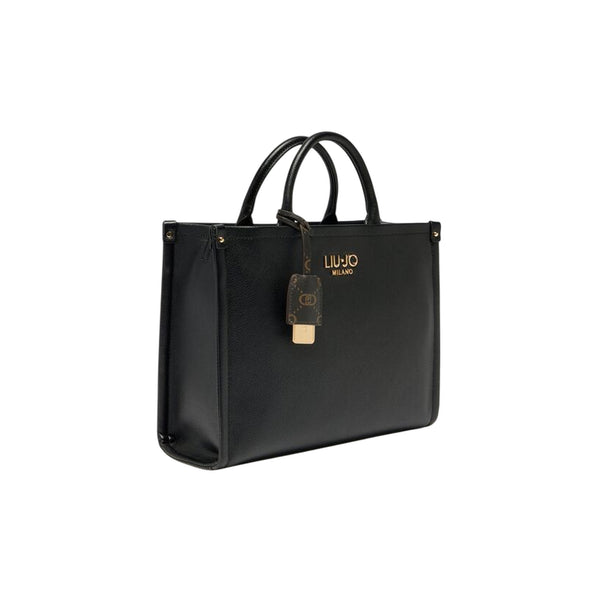 Borsa Donna media a mano con charm Nero