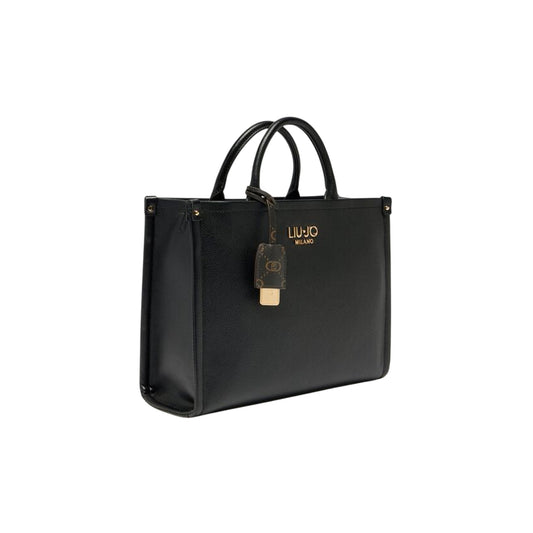 Borsa Donna media a mano con charm Nero