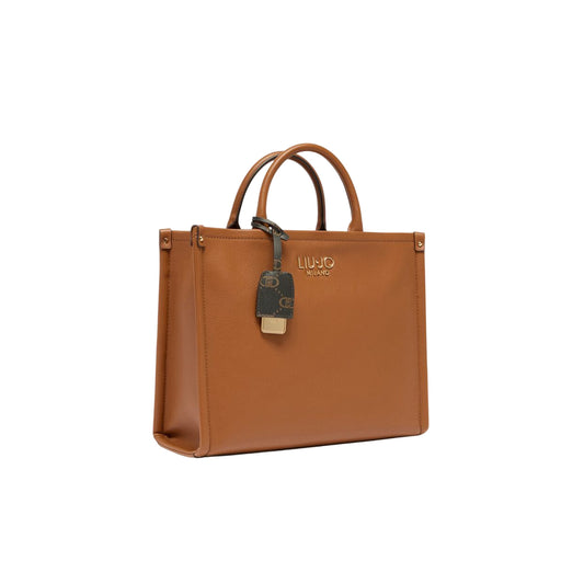 Borsa Donna media a mano con charm Marrone