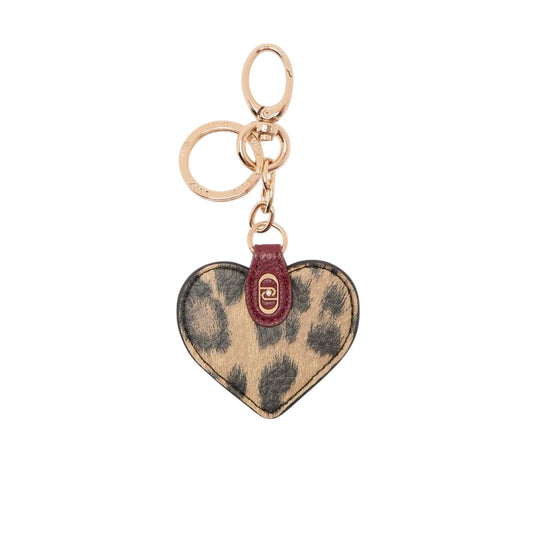 Portachiavi Donna con cuore animalier
