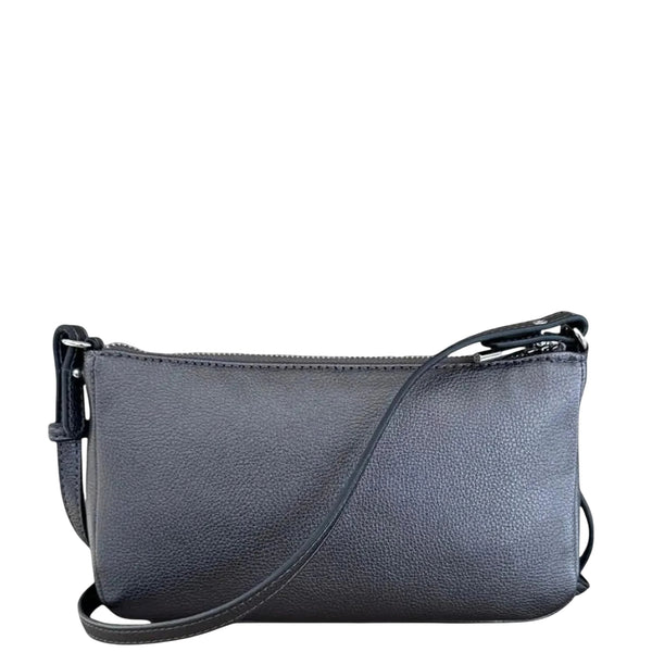 Mini Borsa a spalla Donna in tinta unita grigia retro