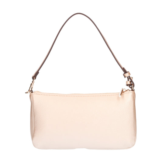Mini Borsa a spalla Donna in tinta unita oro retro