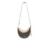 Borsa hobo media da donna con stampa logo