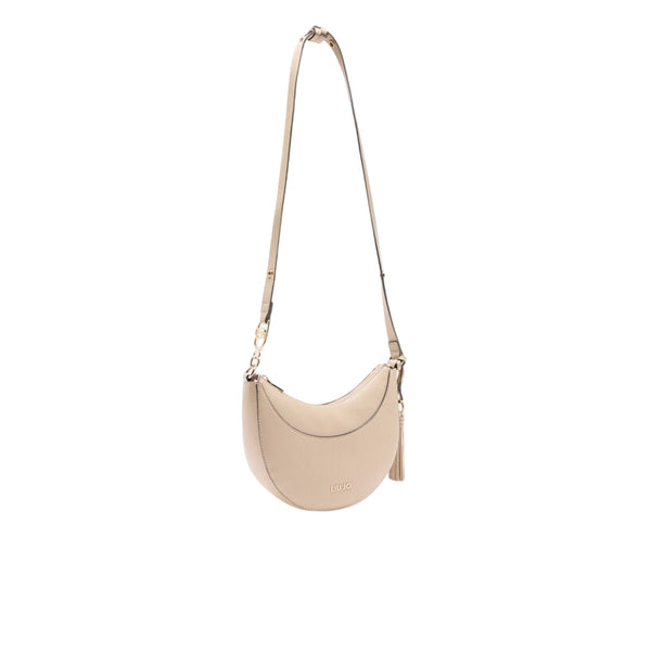 Borsa a spalla media da donna con charm Beige retro