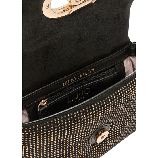 Borsa Donna LaPuffy piccola con strass all over interno
