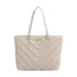 Borsa Donna Shopping grande matelassé beige