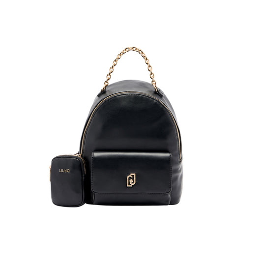 Zaino Donna nero con manico a catena