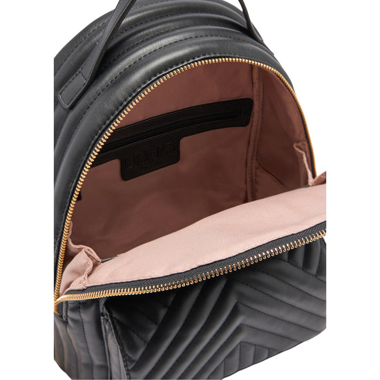 Zaino Donna design matelassé Nero interno