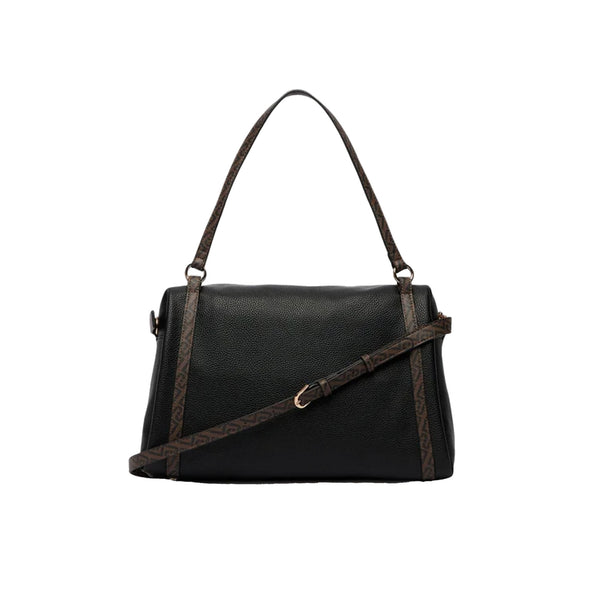 Borsa Donna in nero con dettagli logati retro