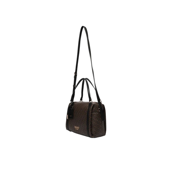 Borsa a bauletto Donna con logo all over marrone