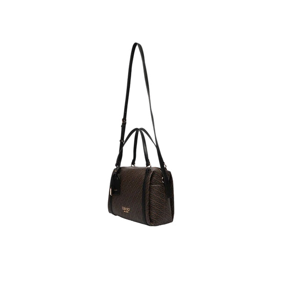 Borsa a bauletto Donna con logo all over marrone