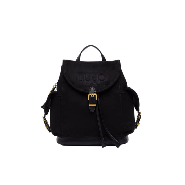 Zaino Donna in microfibra con logo sur ton