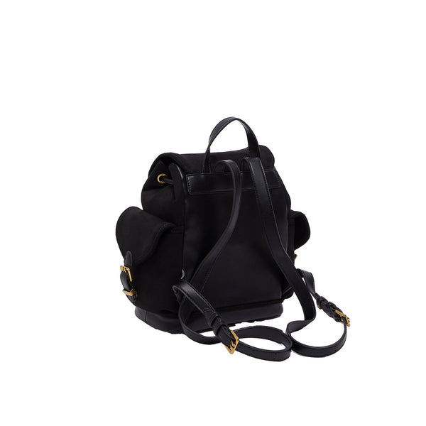 Zaino Donna in microfibra con logo sur ton retro