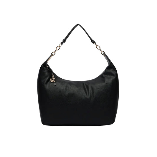 Borsa a spalla Donna Nero con dettagli dorati