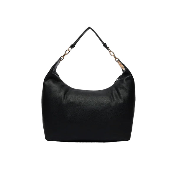 Borsa a spalla Donna Nero con dettagli dorati retro