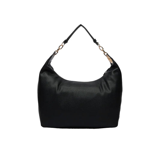 Borsa a spalla Donna Nero con dettagli dorati retro