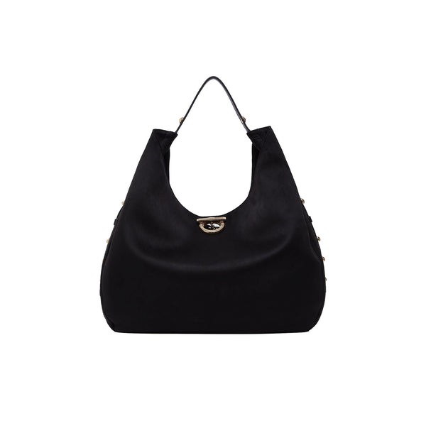 Borsa Hobo Donna modello grande Nero