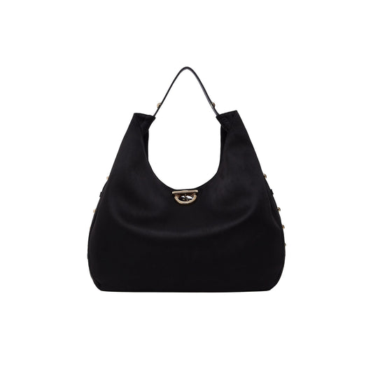 Borsa Hobo Donna modello grande Nero