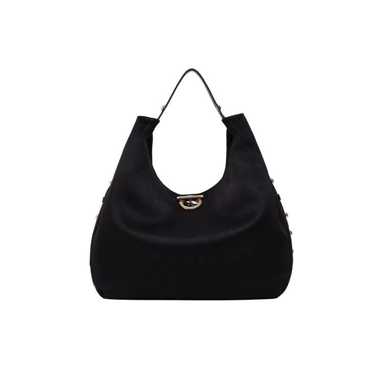 Borsa Hobo Donna modello grande Nero