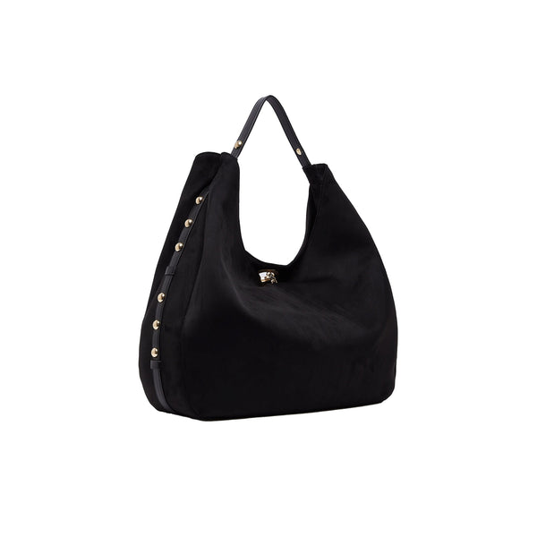Borsa Hobo Donna modello grande Nero
