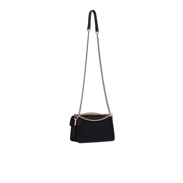 Borsa piccola Donna con tracolla catena Nero retro