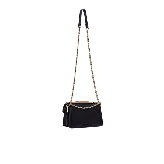 Borsa piccola Donna con tracolla catena Nero retro