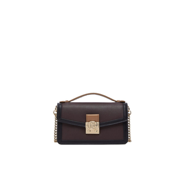 Borsa piccola Donna con tracolla catena, colore bordeaux