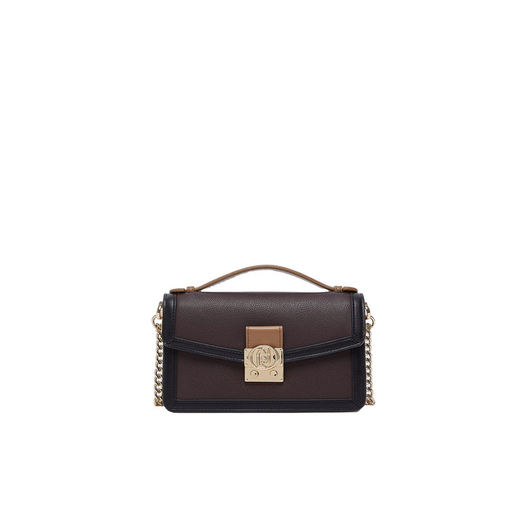 Borsa piccola Donna con tracolla catena, colore bordeaux
