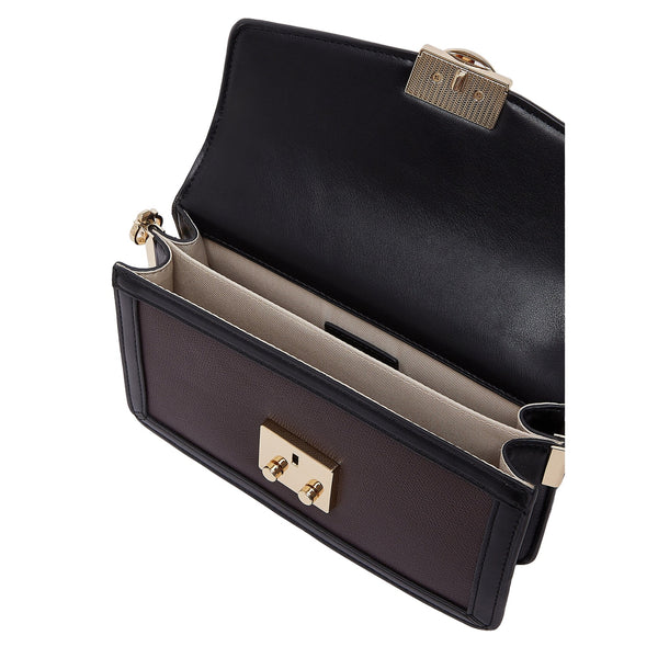 Borsa piccola Donna con tracolla catena, colore bordeaux interno