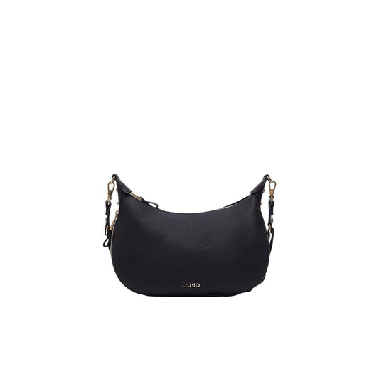 Borsa Hobo piccola Donna effetto nabuk nero