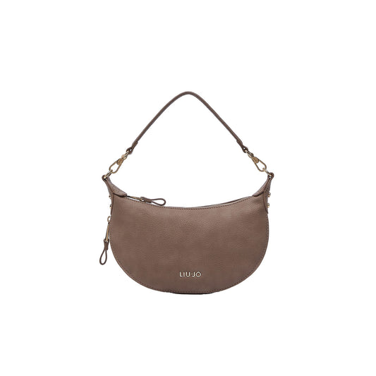 Borsa Hobo piccola Donna effetto nabuk beige