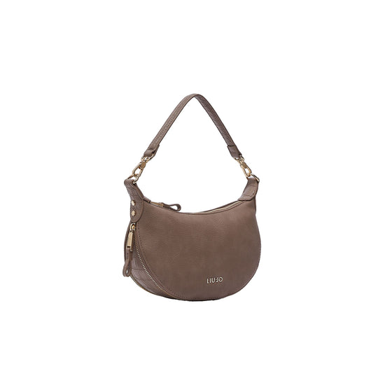 Borsa Hobo piccola Donna effetto nabuk beige
